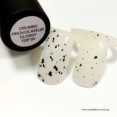 TOP Glossy Crumbs №3 — глянцевый топ с крошкой