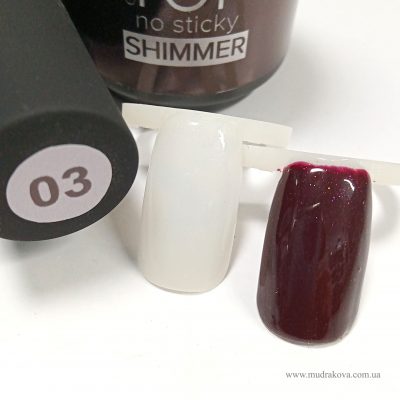TOP Shimmer №3 — глянцевый топ с блестками